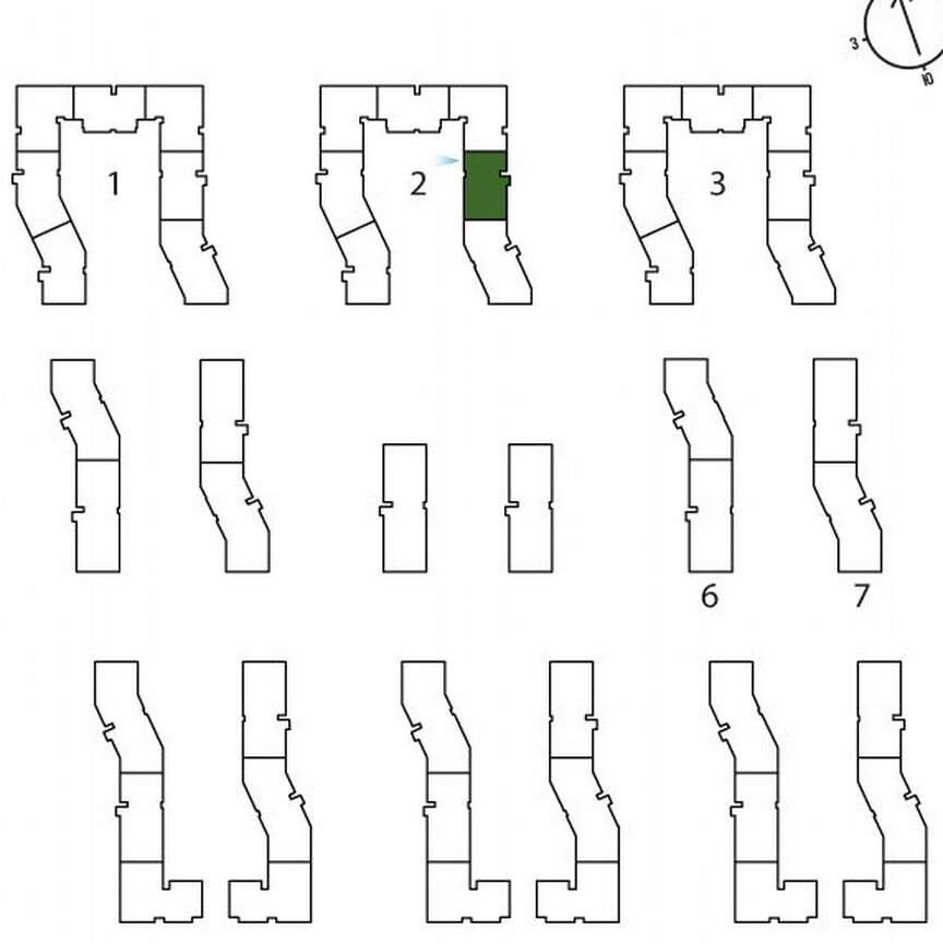 1-к. квартира, 43,4 м², 2/3 эт.