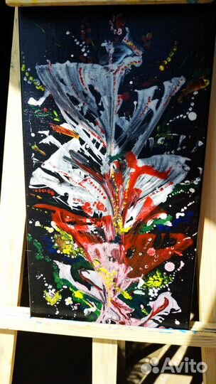 Картина на холсте акрилом 