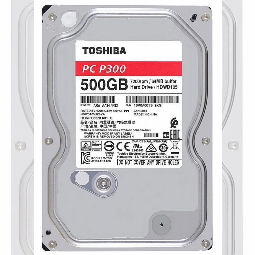 [HDWD105UZSVA] Жесткий Диск Toshiba 500gb Sata3 Hdwd105uzsva