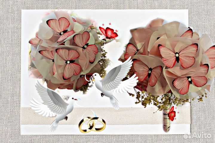 Букет из бабочек 