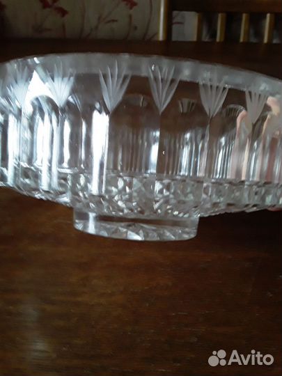 Салатник хрустальный, б/у