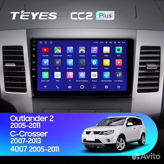 Андроид магнитола Teyes Mitsubishi Outlander 2010+