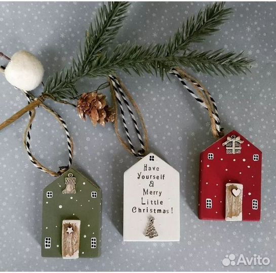 Гирлянда новогодняя игрушка заготовка