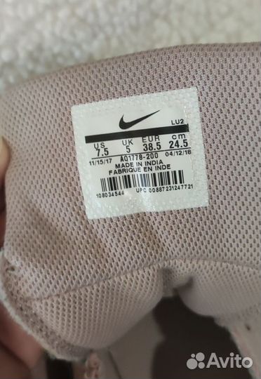 Кроссовки Nike Ebernon Mid 'Pink' размер 38,5