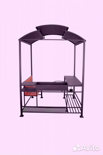 Мангал кованый с крышей