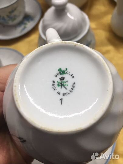 Сервиз винтаж «Незабудка « пр-во Болгария