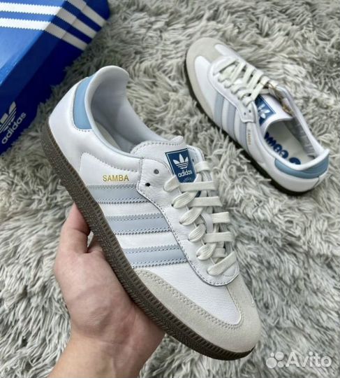 Adidas samba og halo blue