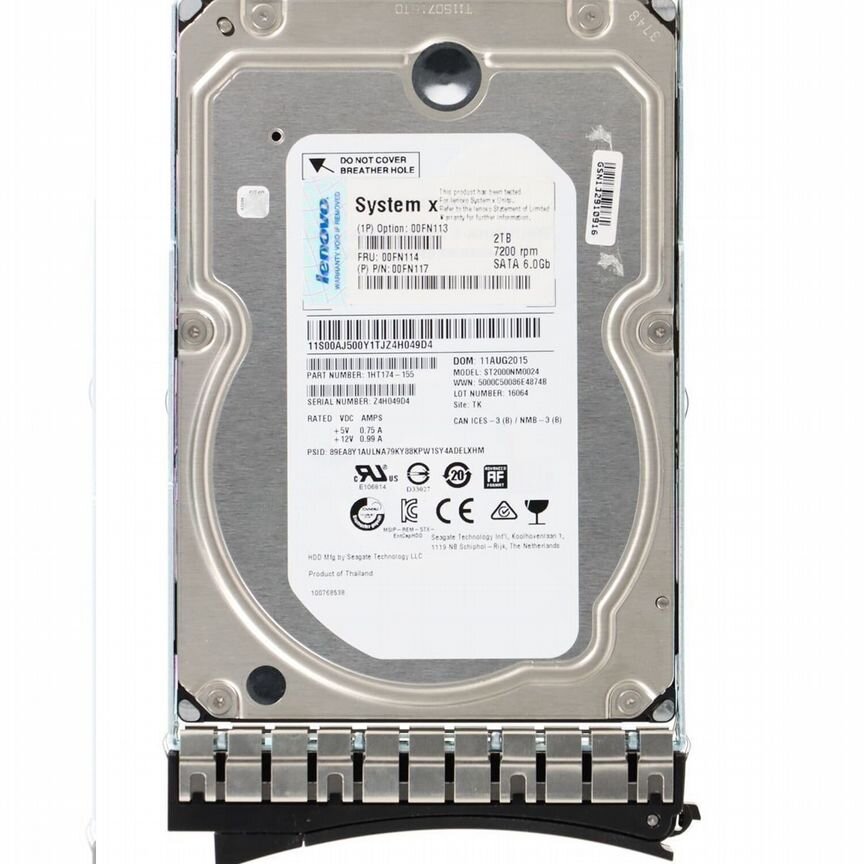 [WD2000FYYZ] Жесткий Диск Lenovo 00fn113 2tb Sata3 3.5" Hdd Wd2000fyyz