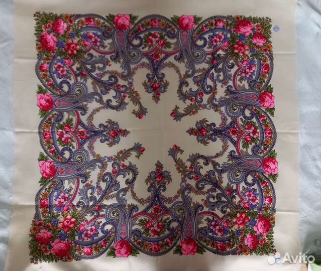 Павловопосадский платок шерсть (лоскут)