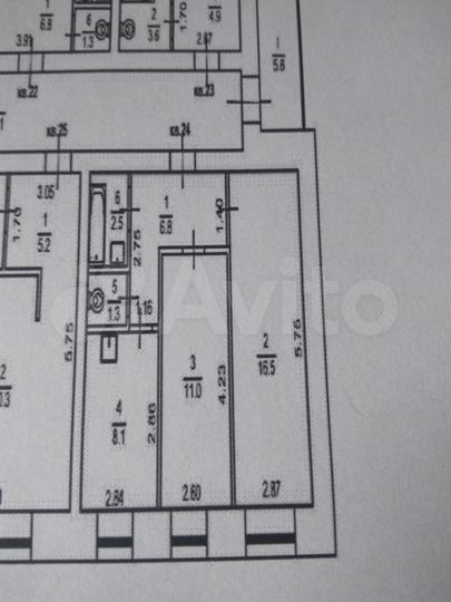 2-к. квартира, 46,2 м², 3/3 эт.