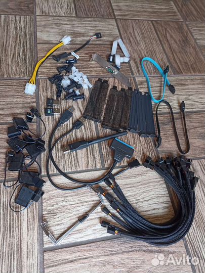 Переходник удлинитель Molex 3/4-pin 4/8-pin SATA