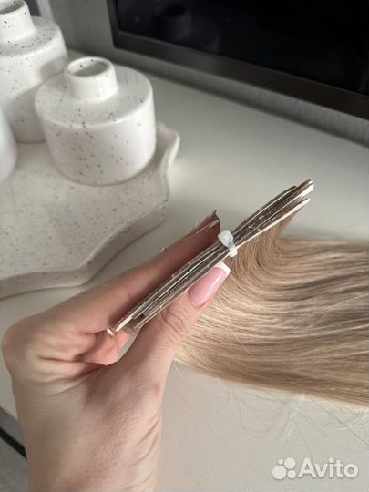 Волосы натуральные на биолентах