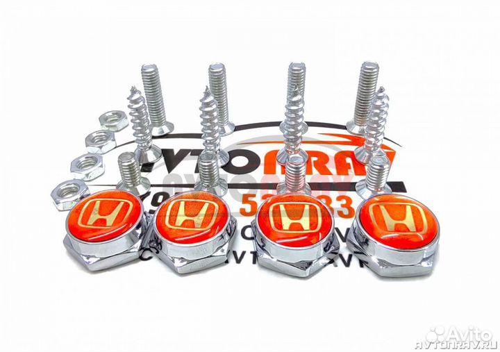 Крепеж номерных знаков с логотипом Honda