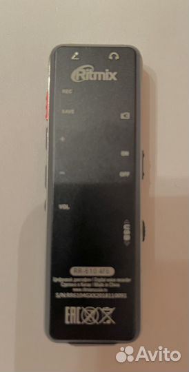 Диктофон Ritmix RR-610 4Gb. Новый