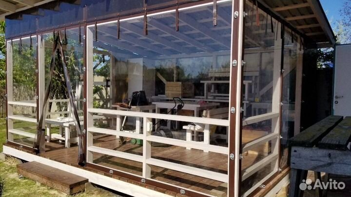 Мягкие окна для беседок и веранд