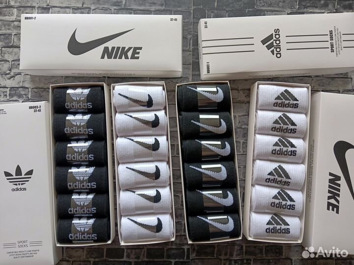 Носки Nike Adidas Reebok Puma