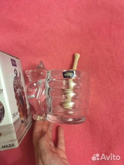 Бочонок для меда Bohemia хрустальный