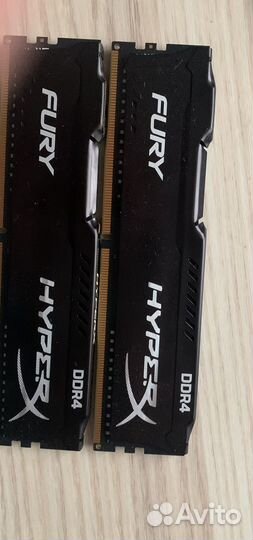 Оперативная память ddr4 hyperx fury 8gb