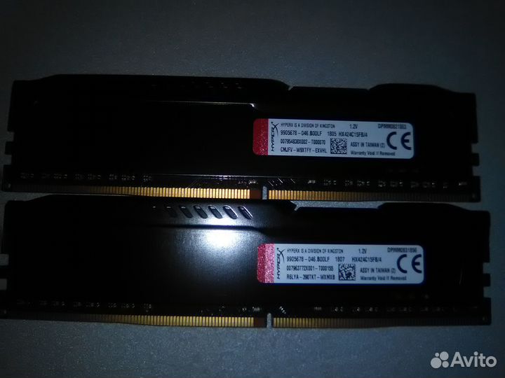 Оперативная память ddr4 2х4 8gb 2400 мгц