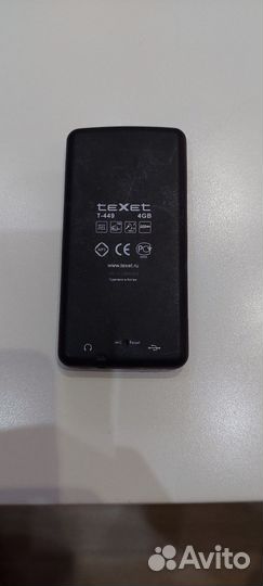 Mp3 плеер texet T-449 4GB