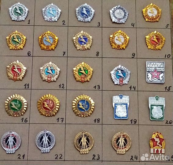 Значки СССР гто бгто олимпиада 80