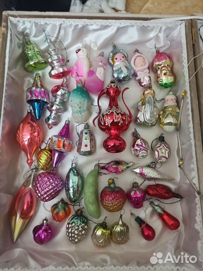 Елочные игрушки СССР каталог винтаж ретро стекло