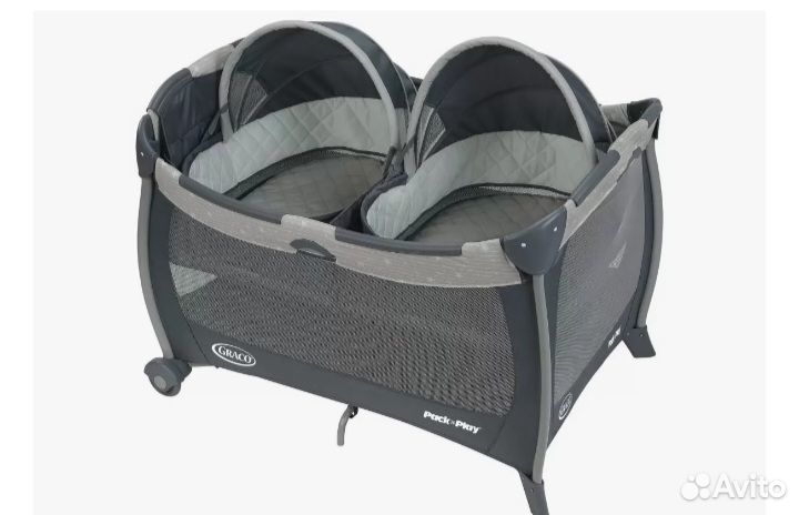 Манеж кровать для двойни