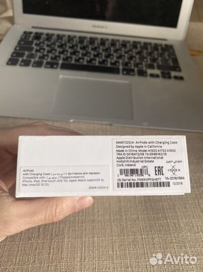 Apple Airpods наушники.Оригинал комплект