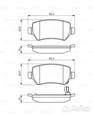 Колодки торм.зад