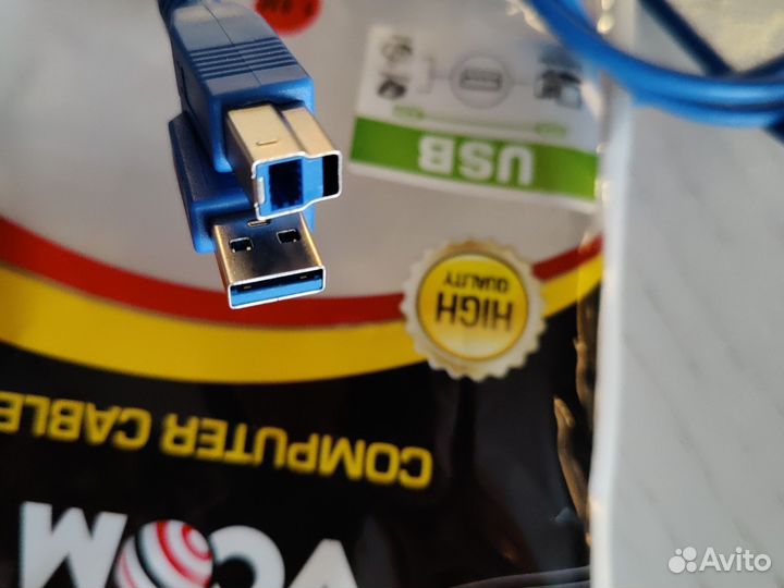 Кабель USB AM/BM 1,8м