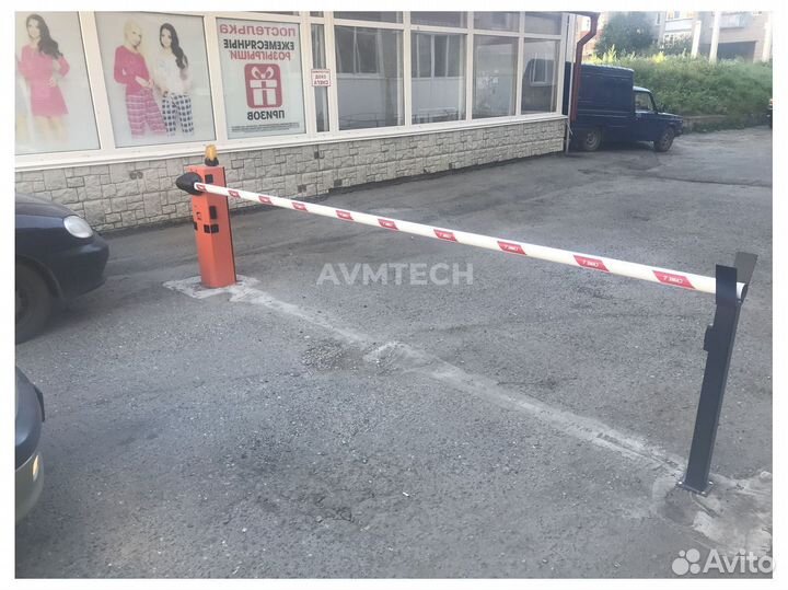 Шлагбаум с установкой