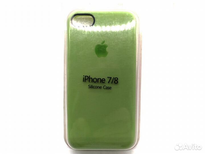 Чехол силиконовый для iPhone 7/8 (Оливковый)