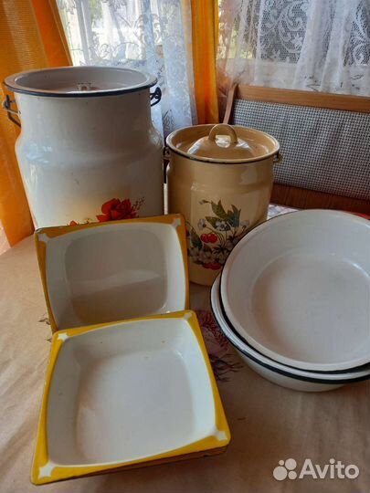 Эмалированная посуда СССР б/у