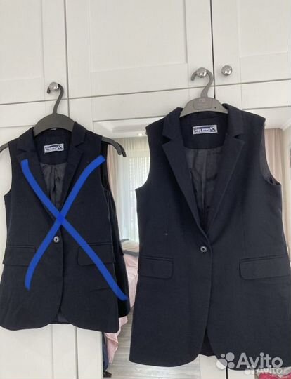 Школьные жилет и брюки(кюлоты) 134-152