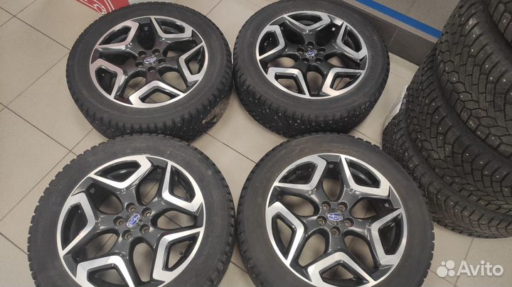 Комплект колес Subaru XV 225/55 18 зима шипы