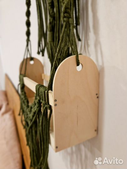 Макраме панно-полочка