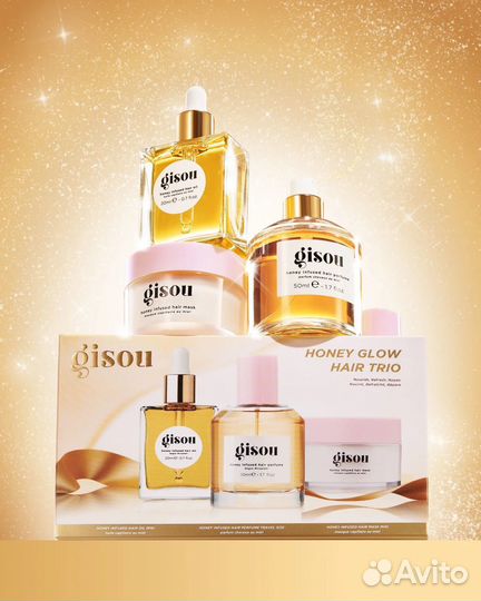 Gisou Honey Glow Hair Trio набор
