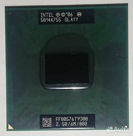 Процессор ноутбука Intel Core 2 Duo T9300 2.5 Ггц