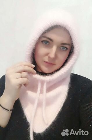 Капор Снуд пух норки капюшон