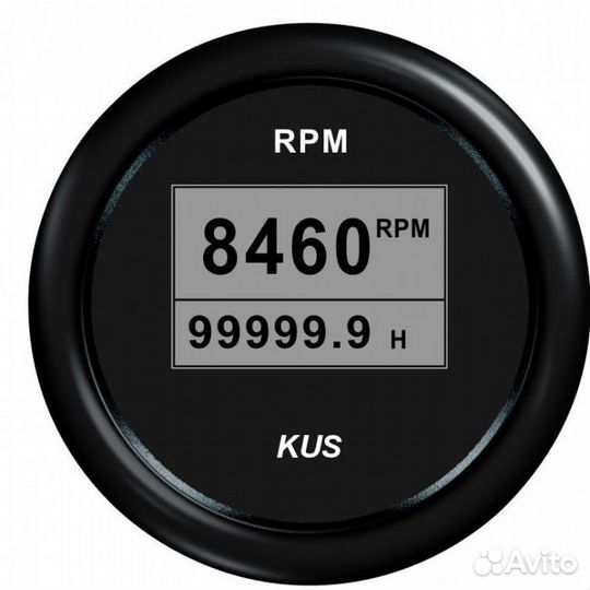 Тахометр цифровой со счетчиком моточасов (BB), SR: