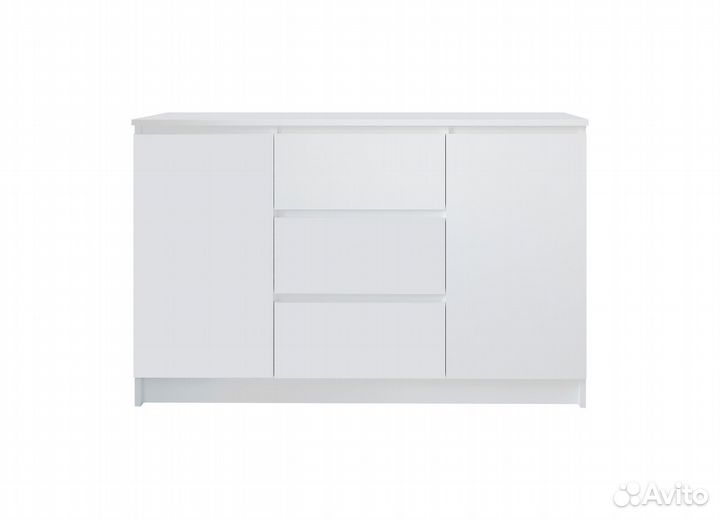 Комод 3 ящика 2 двери белый Мори