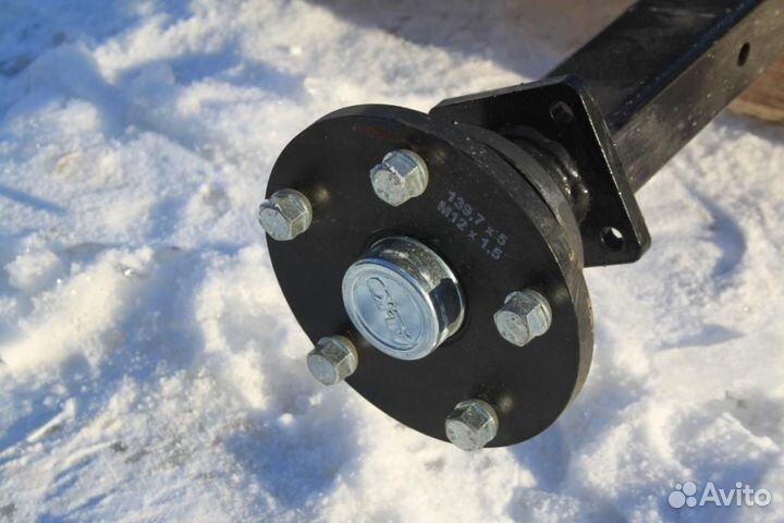 Ось для прицепа рессорная 1300 кг мзса 817710.016