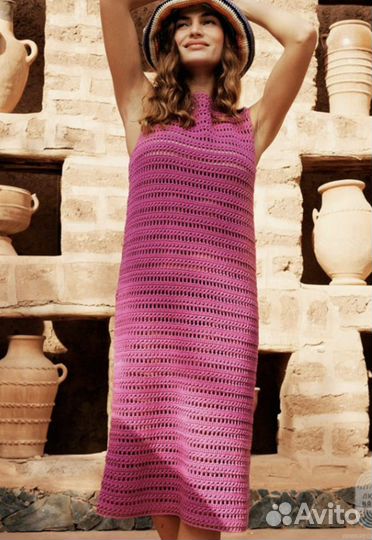 Платье вязаное женское