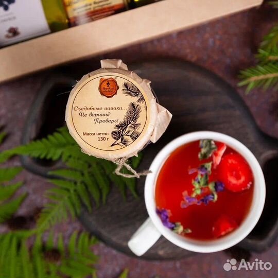 Подарочный набор с чаем и вареньем