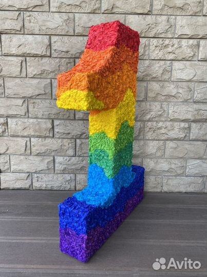 Цифра 1 на годик