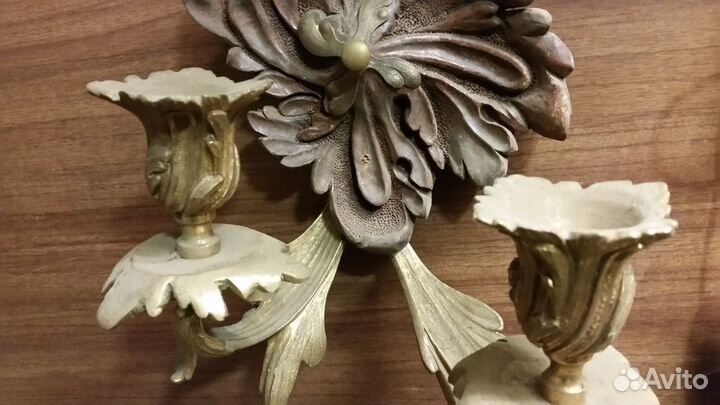Канделябры бронзовые старинные