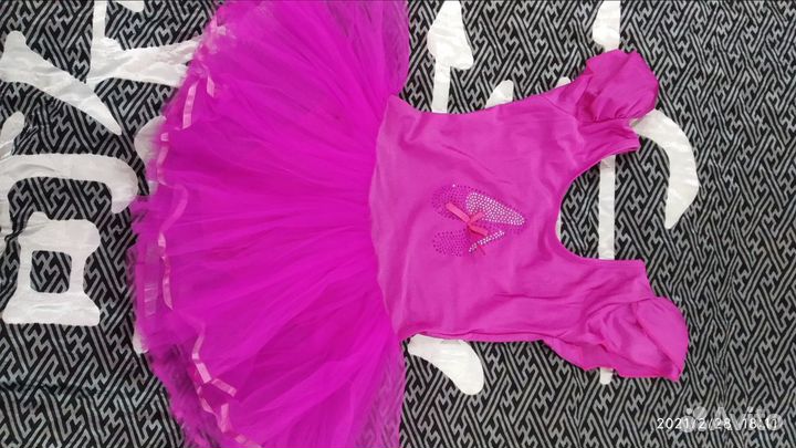 Купальник с юбкой (балетная пачка) для девочки