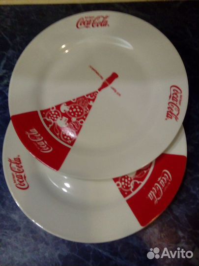 Тарелки 2 шт. и Нож для Пиццы 1 шт. Coca Cola
