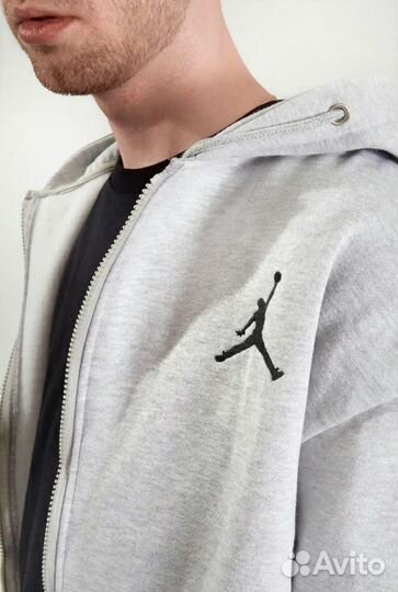 Зип Худи Jordan NBA Grey