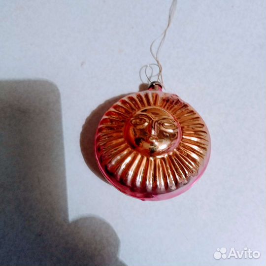 Ёлочная игрушка солнце 80 но СССР